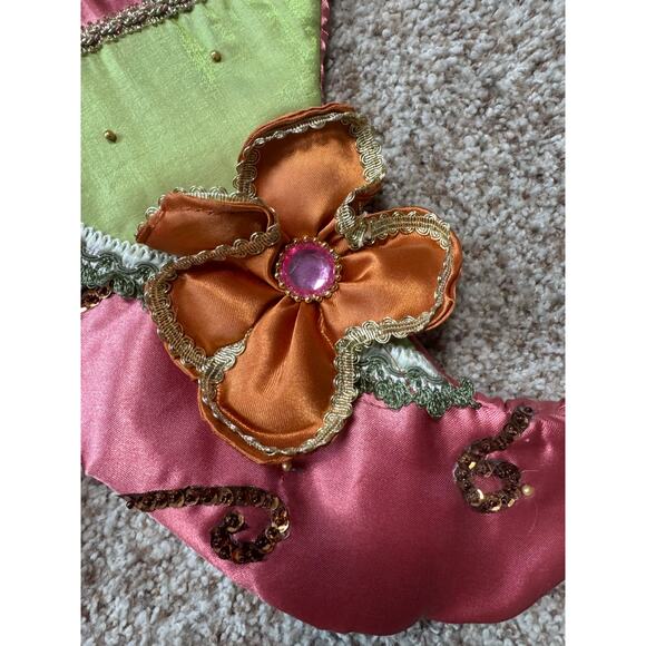 High Heel Christmas Stocking, Festive, Colorful & Fun! - Picture 3 of 5